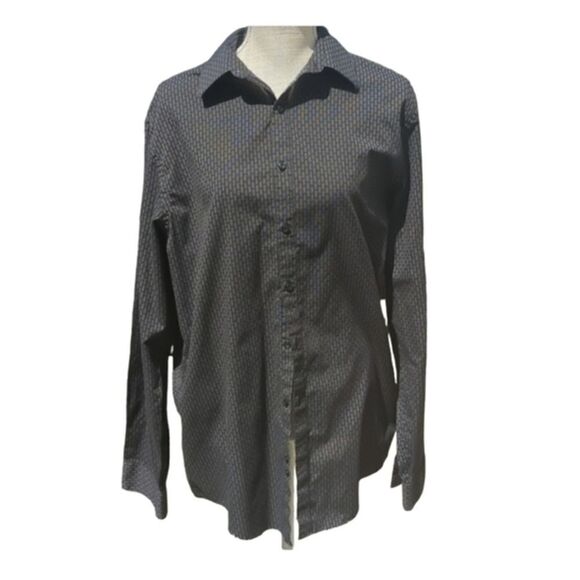 Geoffrey Bean‎ Comfort Stretch Slim Fit Button Down men's shirt size 16 - Picture 1 of 5